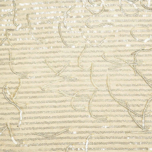 beige with silver sequence sequence embroidery net lycra fabric net sequence TU-6652
