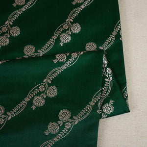 Green Saffron Floral Brocade Fabric NH-28924 - TradeUNO
