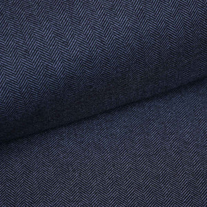 Black Herringbone Wool Tweed Fabric PDM-28936 - TradeUNO