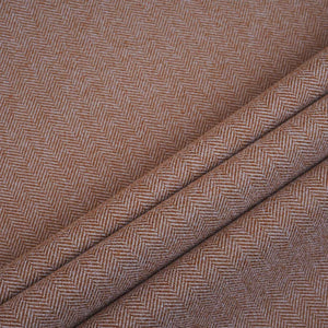 Beige Herringbone Wool Tweed Fabric PDM-28937 - TradeUNO
