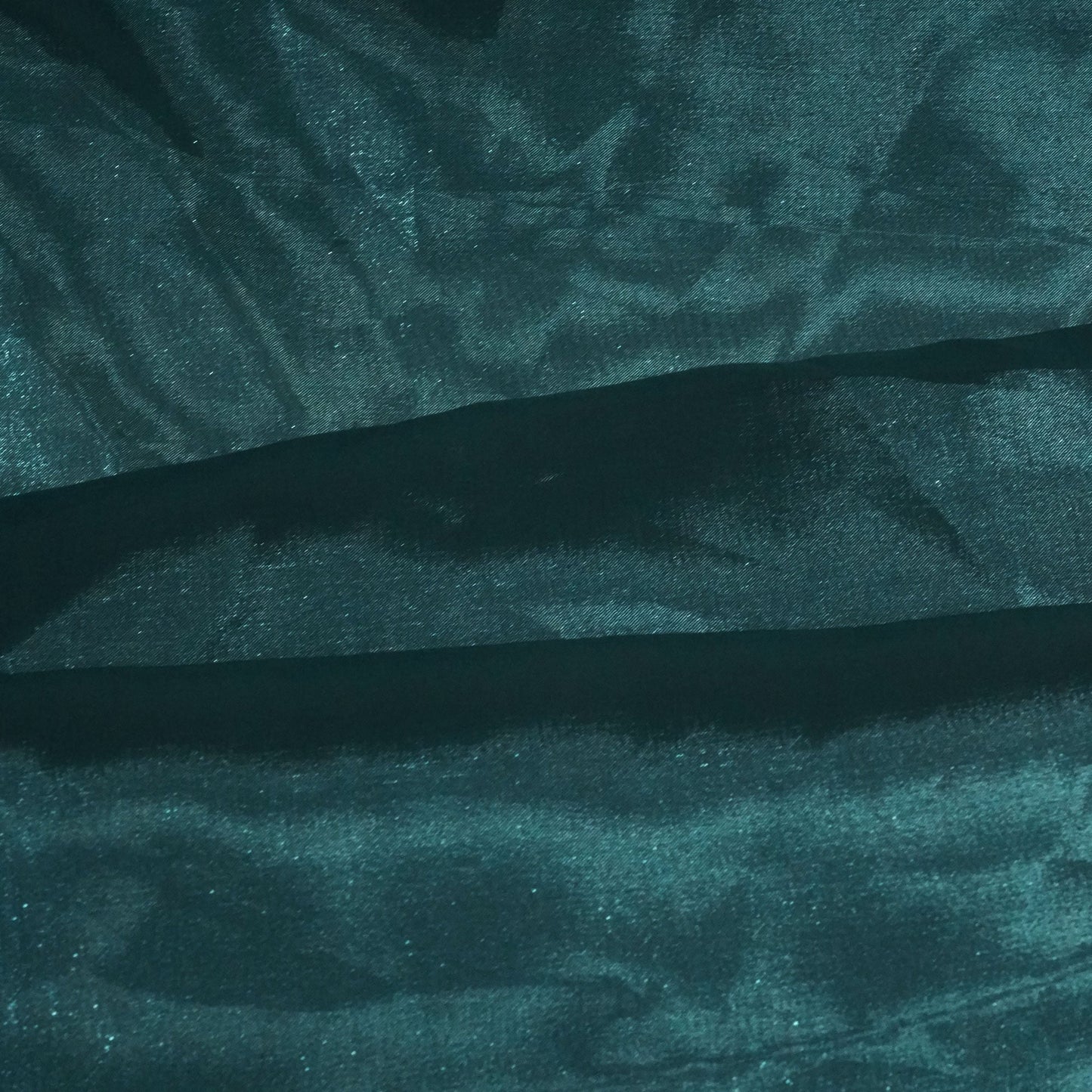 Teal Blue Solid Satin Organza AFC-9438