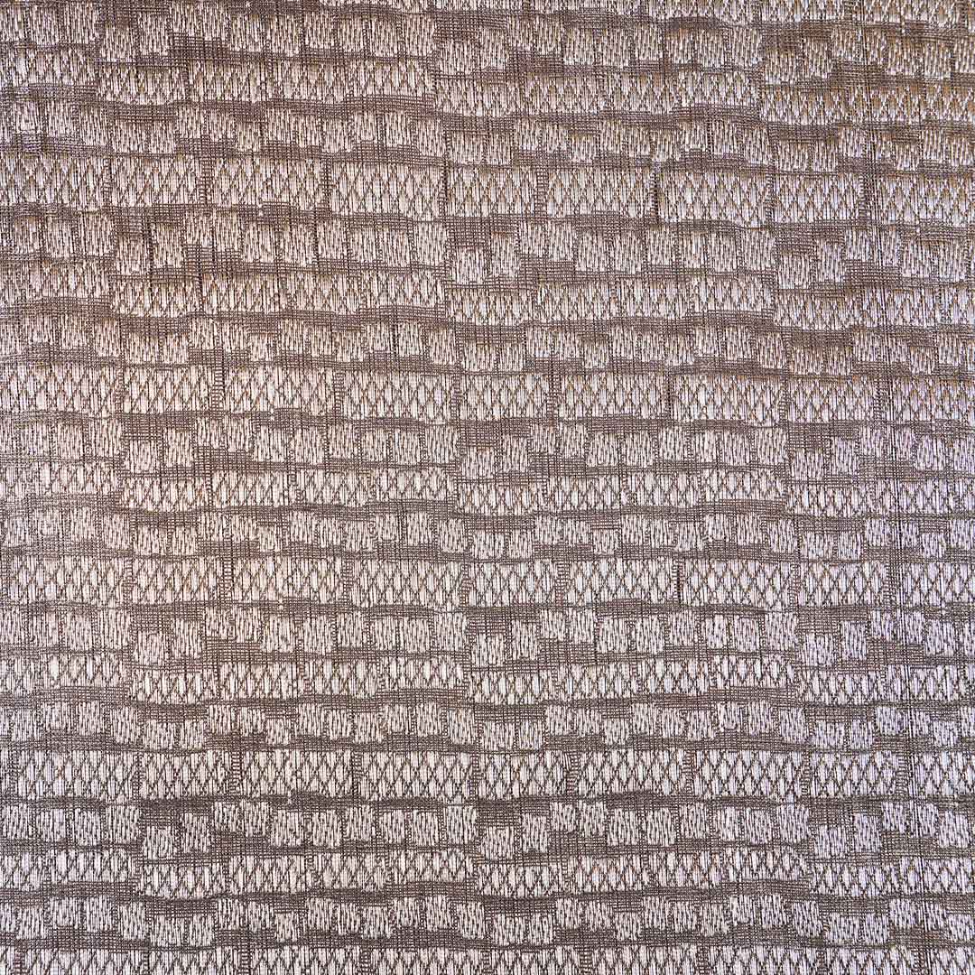 Coper Brown Zari Weave Silk Tissue Fabric CW-28946