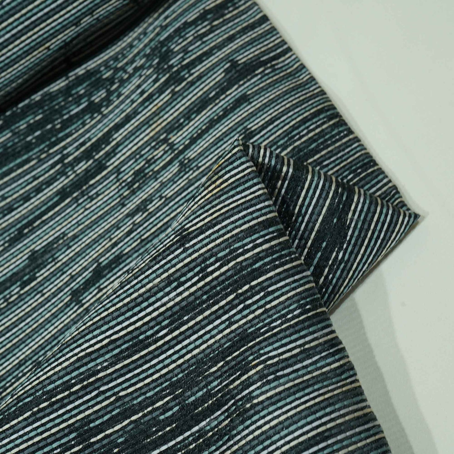 Black & Grey Stripes Brocade Jacquard OE-9495