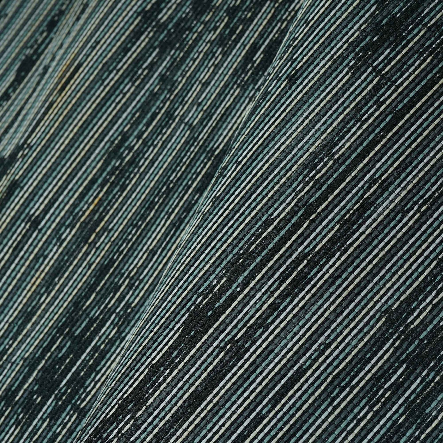 Black & Grey Stripes Brocade Jacquard OE-9495