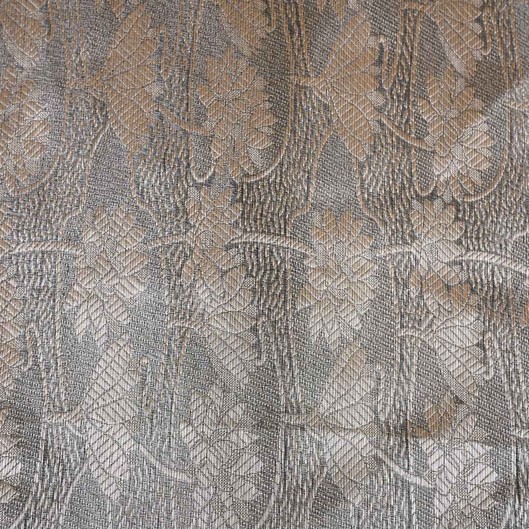 Dark Green Zari Weave Silk Tissue Fabric CW-28957