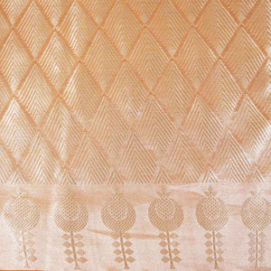Mustard Zari Weave Silk Tissue Fabric CW-28976 - TradeUNO