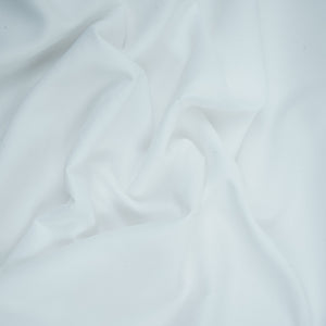 White Solid Butter Crepe Fabric STB-16 - TradeUNO