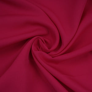 Magenta Pink Solid Butter Crepe Fabric STB-14 - TradeUNO