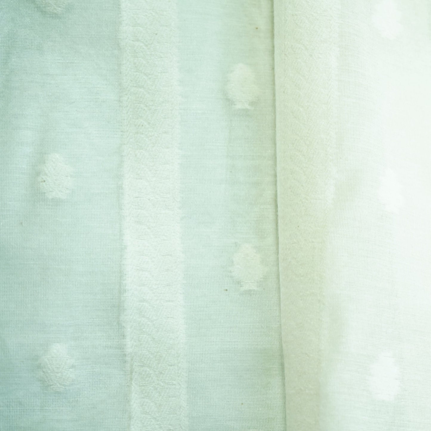 Off White Traditional Handloom Dyeable Cotton Staple Fabric