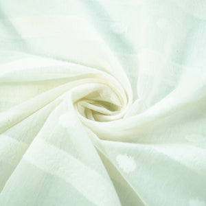 Off White Traditional Handloom Dyeable Cotton Staple Fabric