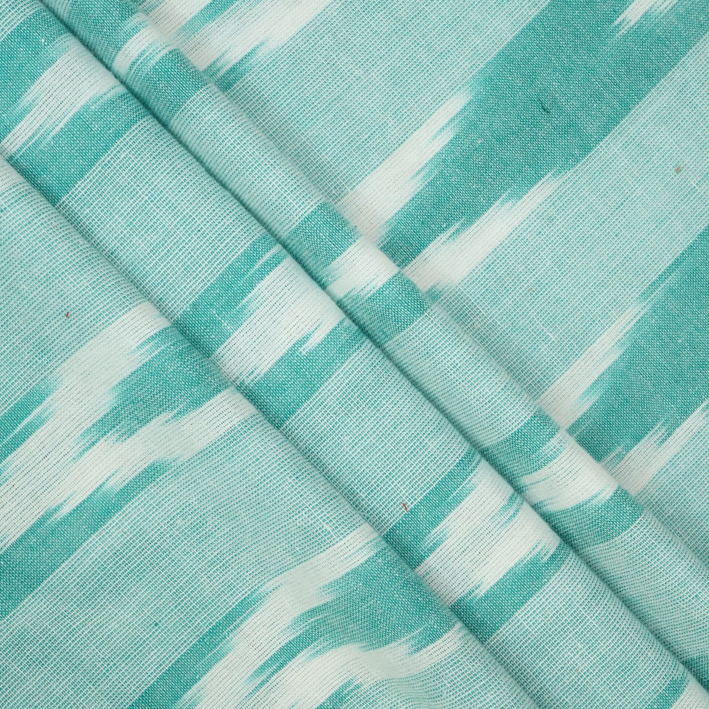 Green Ikkat Cotton Fabric 8579