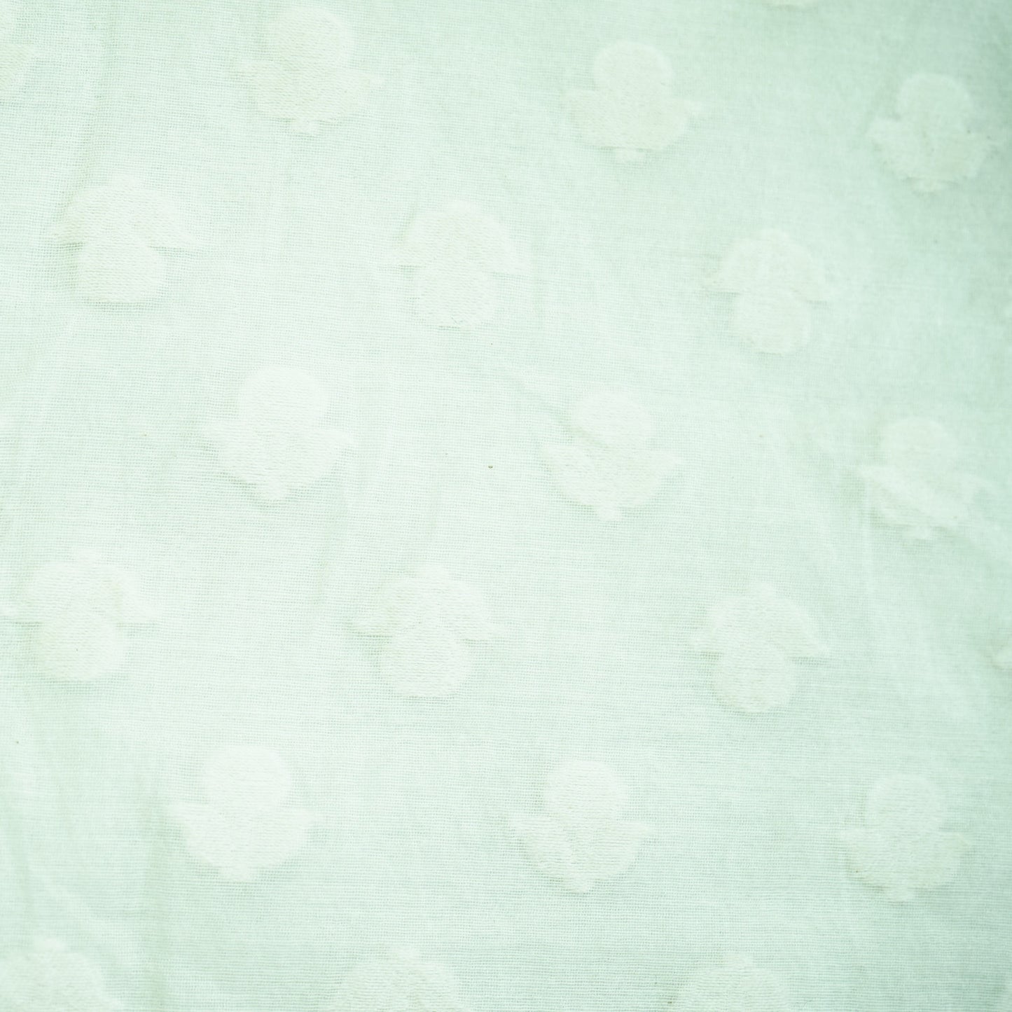 Off White Buti Handloom Dyeable Cotton Staple Fabric