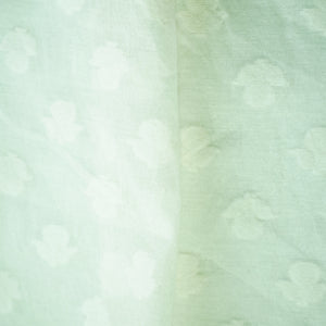 Off White Buti Handloom Dyeable Cotton Staple Fabric
