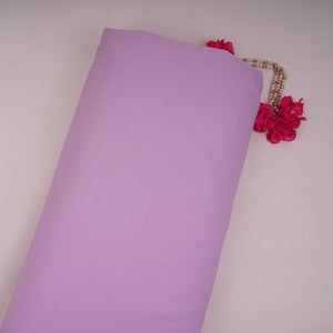 Lavender Solid Banana Crepe Fabric LIB-08 - TradeUNO