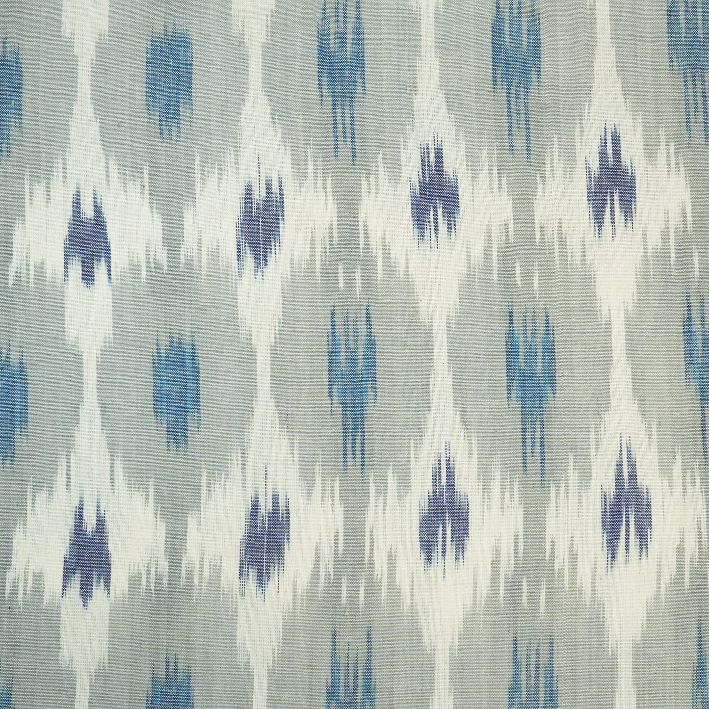 Grey Ikkat Print Cotton Fabric 19941