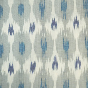Grey Ikkat Print Cotton Fabric 19941
