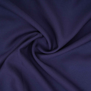 Navy Blue Solid Banana Crepe Fabric LIB-04 - TradeUNO