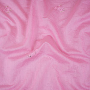 Pink Embroidery Chanderi Dupatta DC-30342 - TradeUNO
