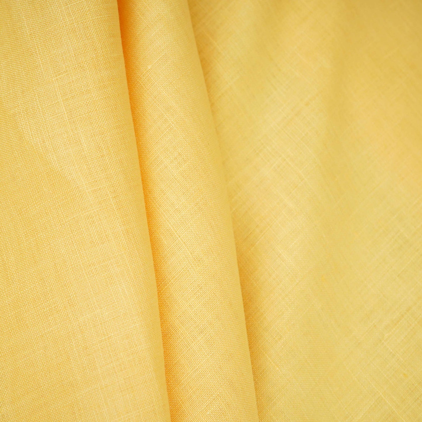 Mustard Yellow Solid Pure Linen 60 Lea Fabric UT-30495