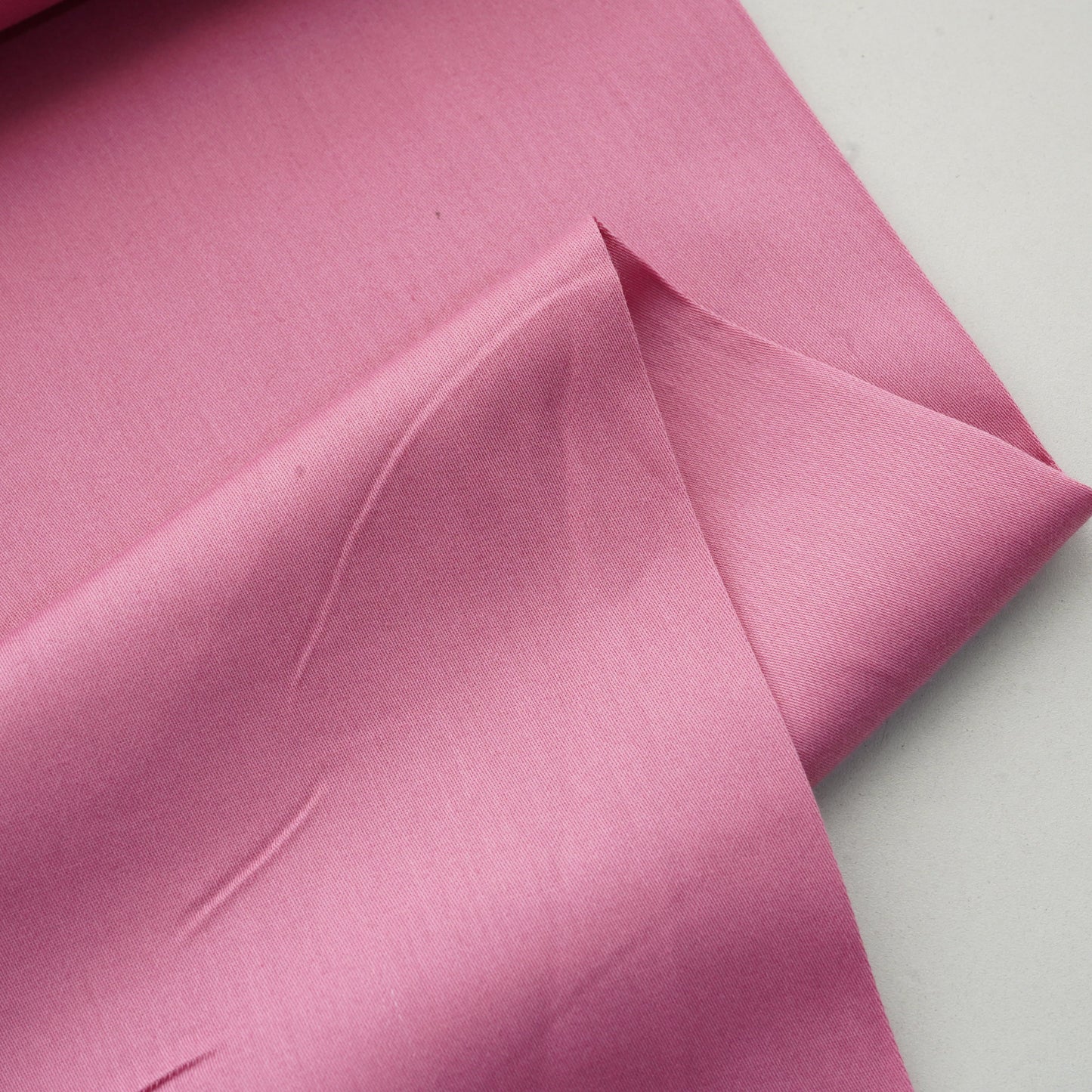 Watermelon Pink Solid Cotton Satin Fabric 11247