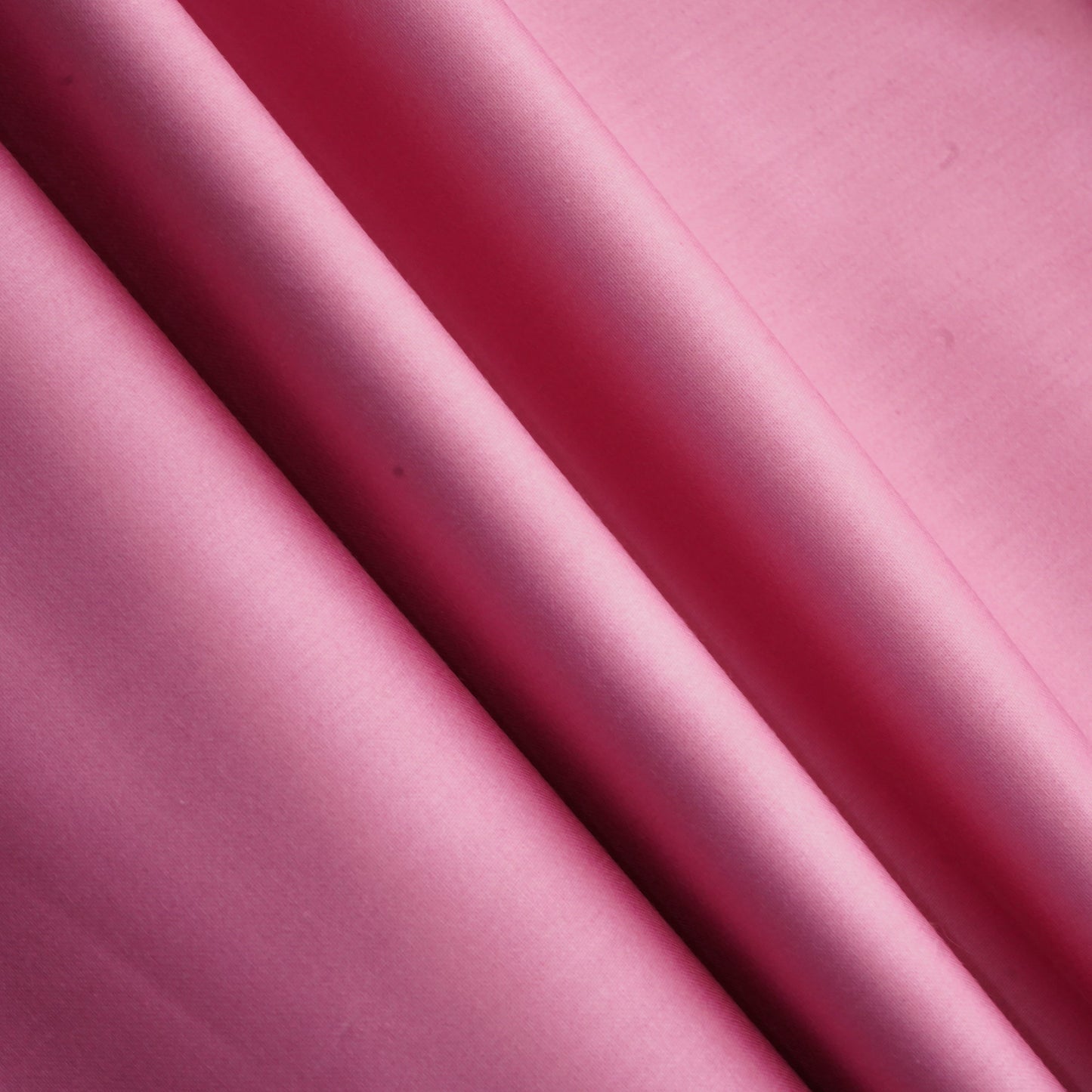 Watermelon Pink Solid Cotton Satin Fabric 11247