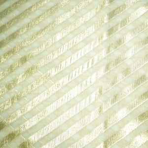 Off White Stripes Dyeable Chanderi Fabric