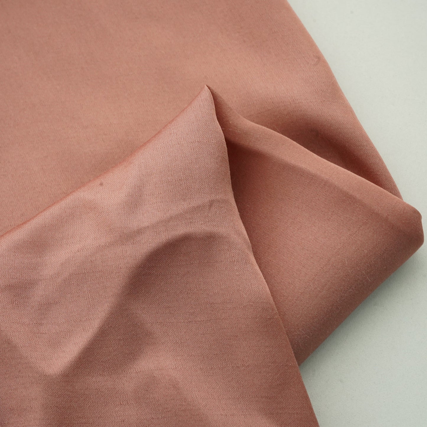 Peach Pink Solid Bemberg Silk Fabric 13435
