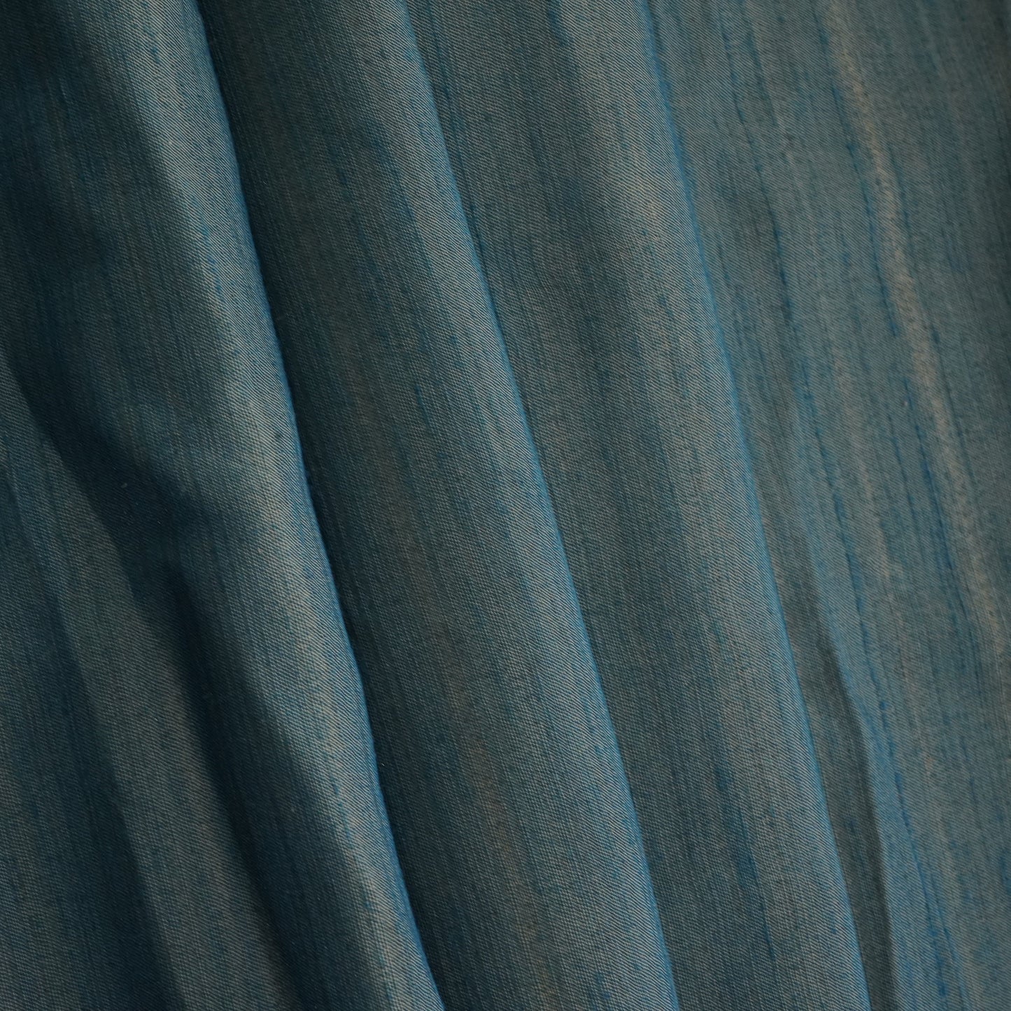 Blue Solid Bemberg Silk Fabric 14936