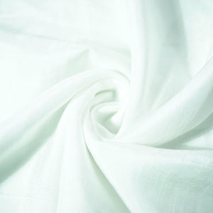 White Solid Dyeable Raw Silk Fabric
