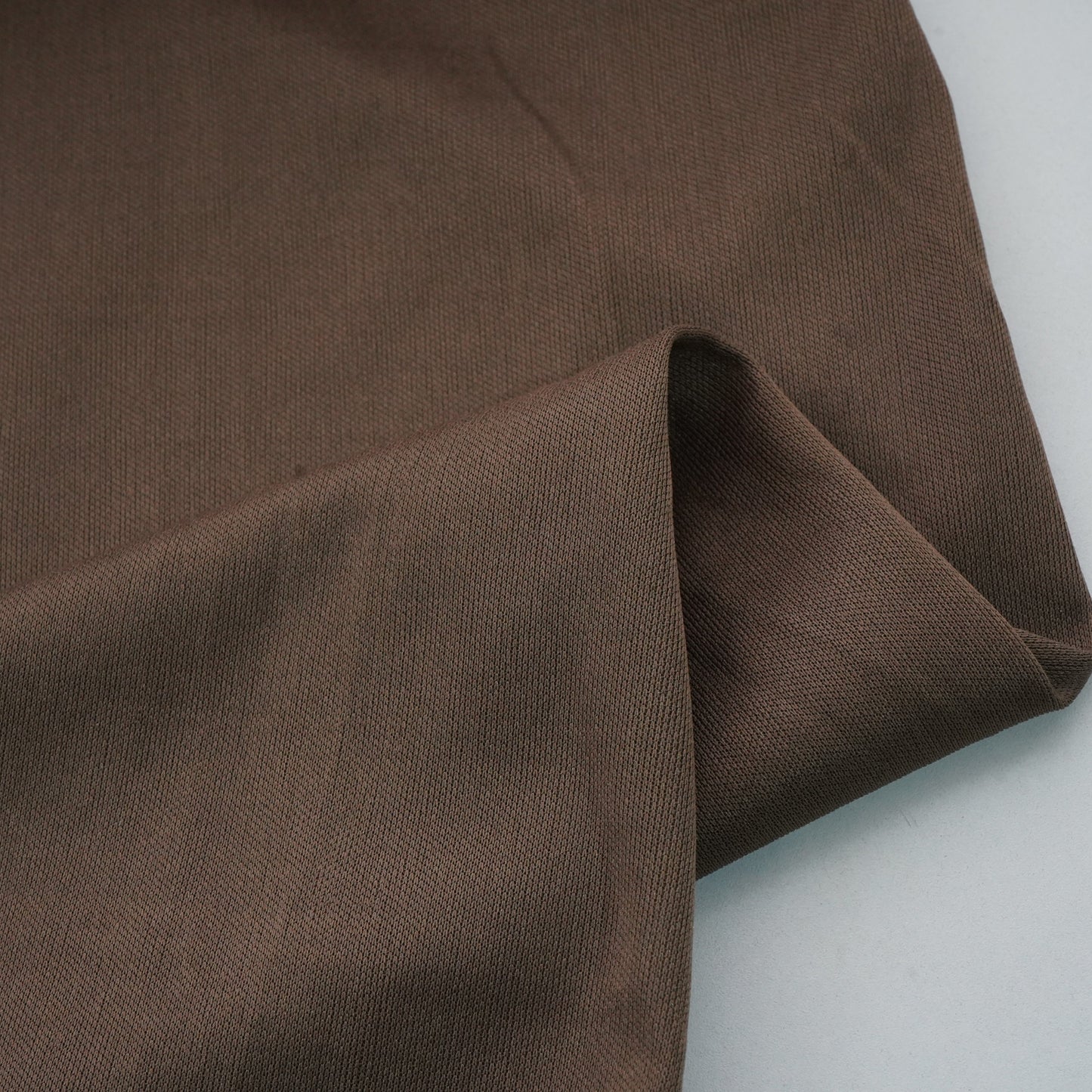 Chocolate Brown Solid Lycra Dyed Fabric 12984