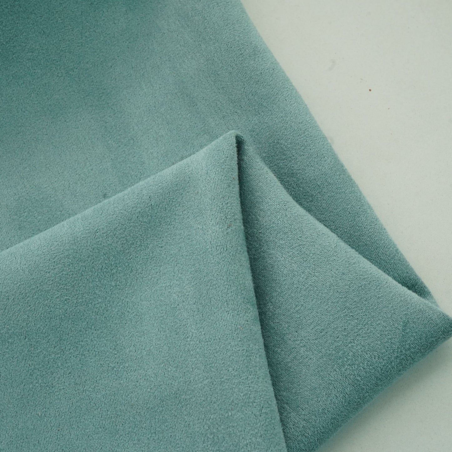 Sage Green Solid Suede Lycra Fabric 14757