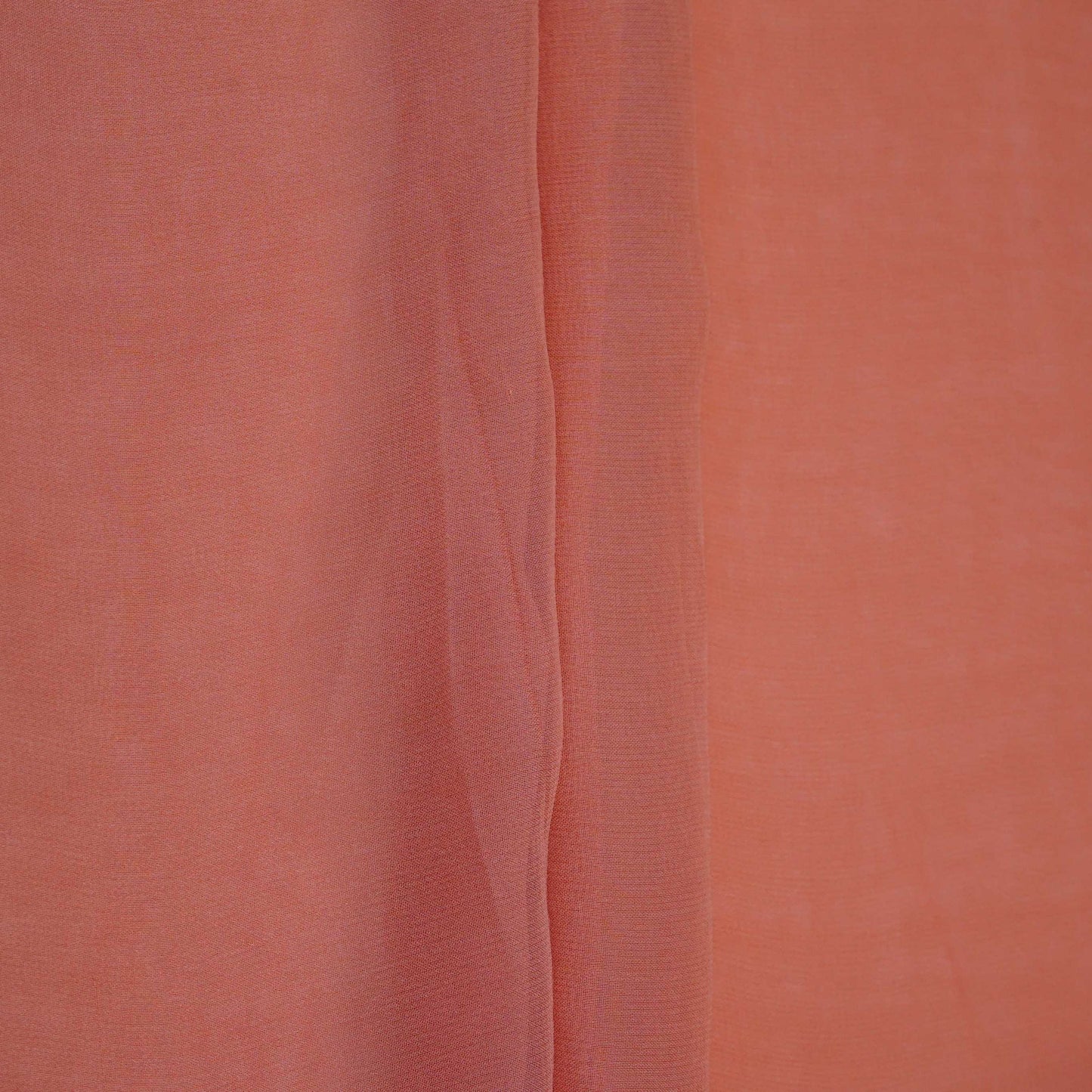 Coral Pink Solid Royal Georgette Fabric MKR-07