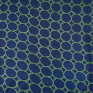 Blue Polka Dot Print Pure 70gm Chanderi Fabric SN-30547 - TradeUNO