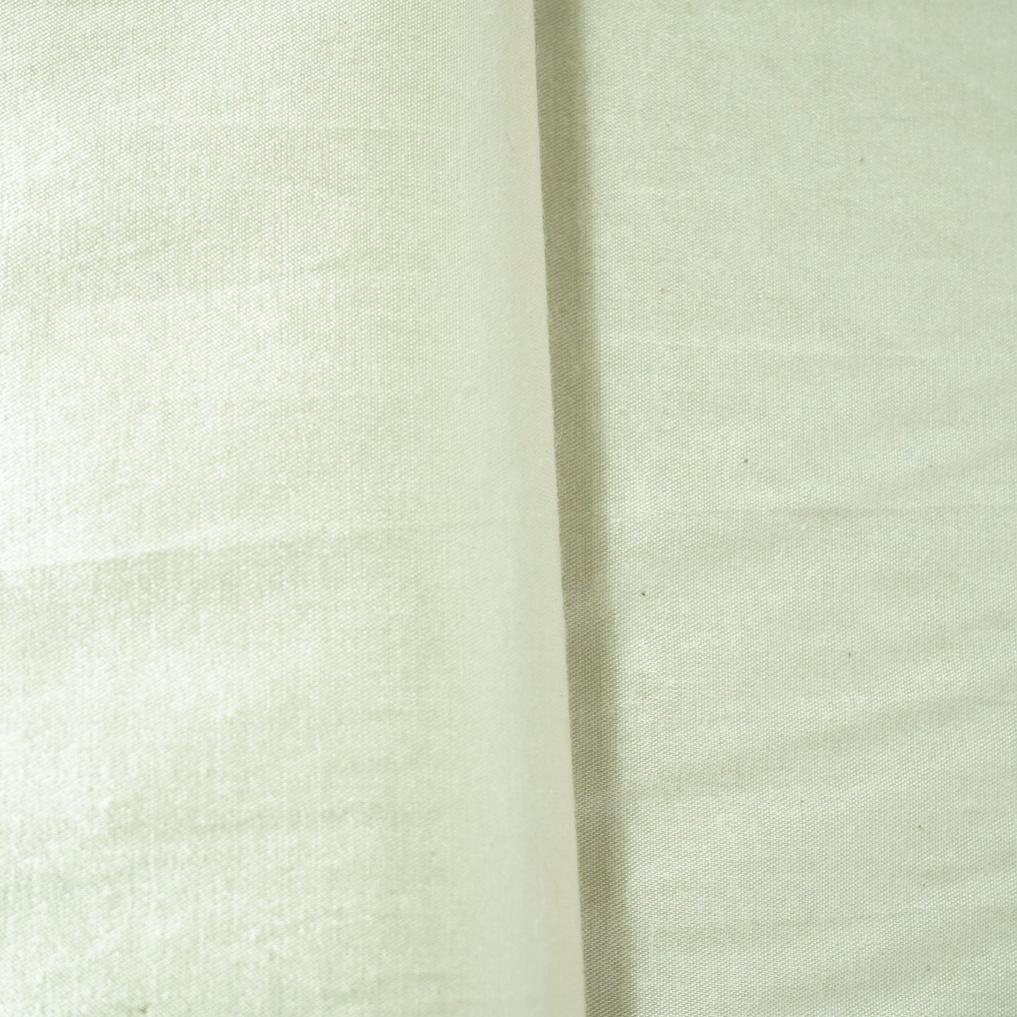 Cream Solid Viscose Cotton Satin Lycra Dyeable Fabric 19751