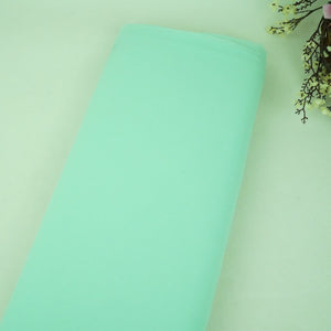 Mint Green Solid 60Gm Georgette Fabric SSMG-34 - TradeUNO