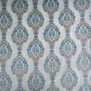 Ivory Meenakari Dola Jacquard Fabric SGS-30712 - TradeUNO