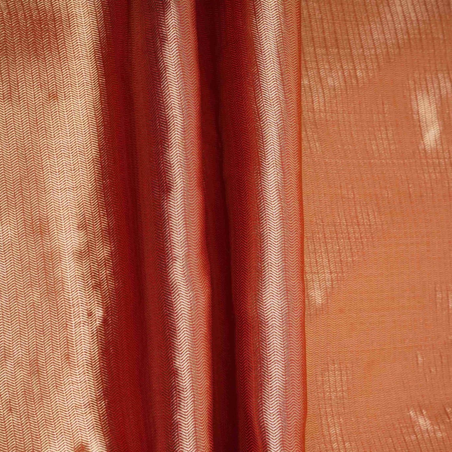 Rose Gold Chevron Weave Tissue Fabric CW-32526