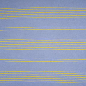 Sky Blue Stripes Print Cotton Linen SN-29500 - TradeUNO