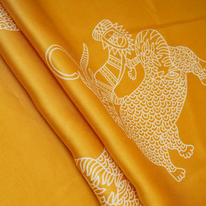 Mustard Gond art Print Modal Satin SN-29518 - TradeUNO