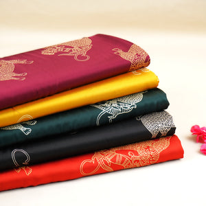 Mustard Gond art Print Modal Satin SN-29518 - TradeUNO