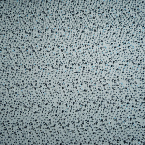 Teal Blue Heavy Pearl Cut Dana Embroidery Power Net Fabric 15066