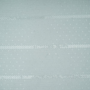 Powder Blue Thread Sequins Embroidery Russian Silk Fabric 19531