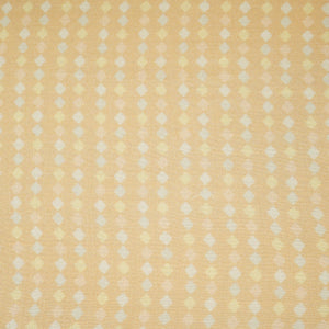 Peach Geomatrical Print Mul Chanderi Fabric SNA-29635 - TradeUNO