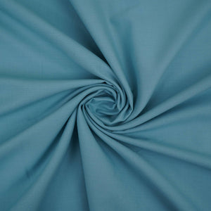 Aqua Blue Solid Lizzy Bizzy Fabric RTL-31445 - TradeUNO