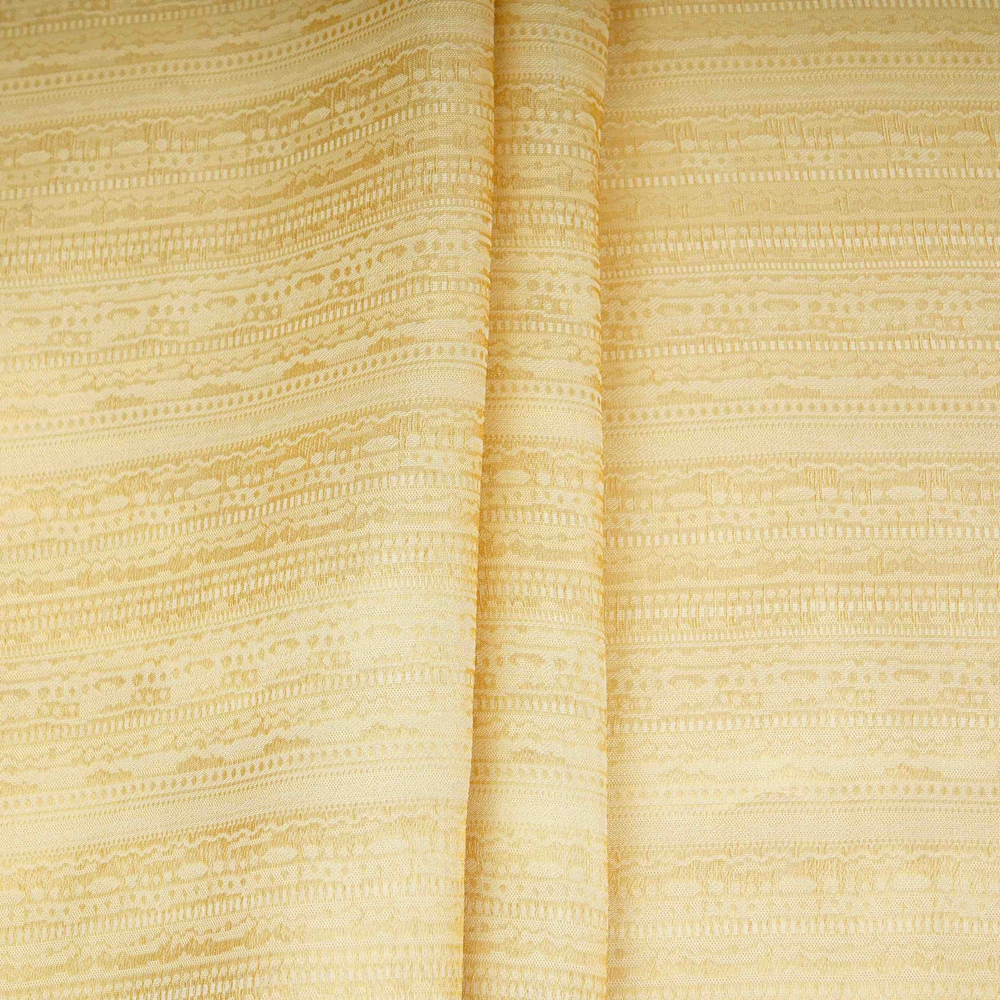 Golden Stripes Tenchui Silk Fabric MTI-31225