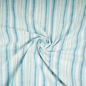 Blue & White Stripes Linen Fabric RS-31213 - TradeUNO