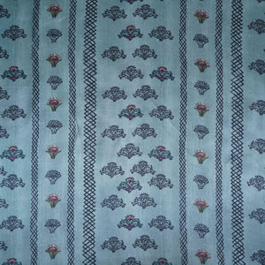 Sea Green Ajrakh print Bemberg Modal Silk Fabric KTP-31434 - TradeUNO