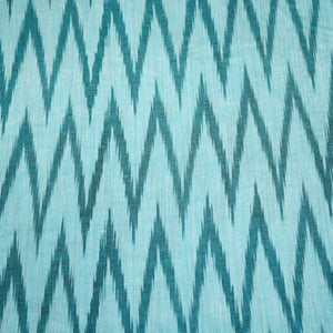 Blue Dark Blue Ikkat Print Cotton Fabric 16338