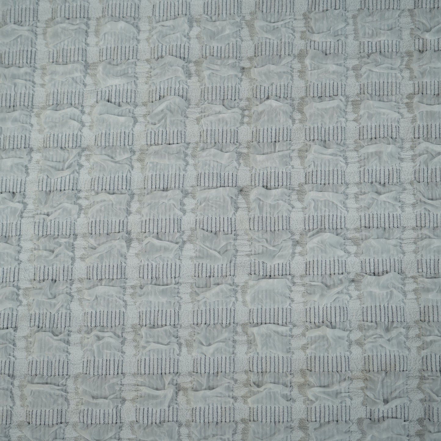 Light Purple Embossed Imported Knitted Lycra Fabric