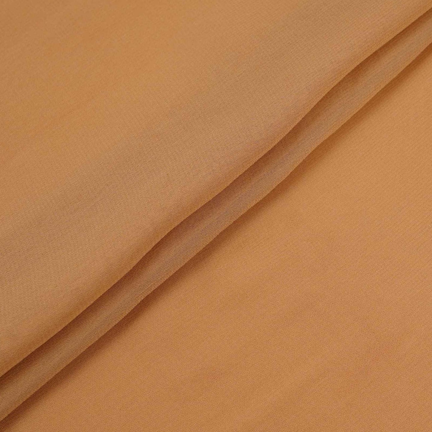 Beige Solid 60gm Georgette Fabric SSMG-14